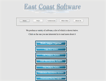 Tablet Screenshot of eastcoastsoftware.co.uk
